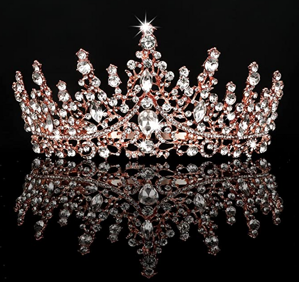 Elegant Rose Gold Tiara 11460 Delilah main image 3